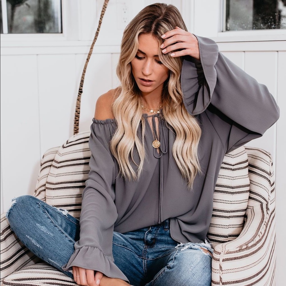 VICI Classic Tale Blouse - Medium Grey